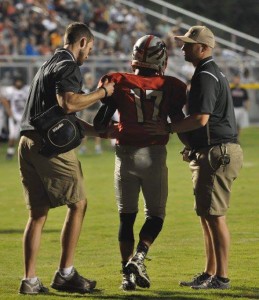 Ben Haddock, Greg Kirk, athletic trainers, CVMC sports medicine