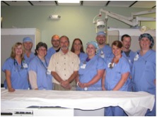 Front row (L to R): Shea Lowman, Allison Burris, Terry Sherrill, Hailey Dancy, Natalie Johnson, Angela Horton. Back row (L to R): Randy Sherrill, Thomas Robinson, Krystal Greene, Michael Elmore, Andrew McClain. Not pictured: Kellie Chapman, Angela Cheek, and Dr. Burns.
